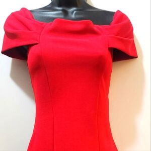 Red Off the shoulder dress